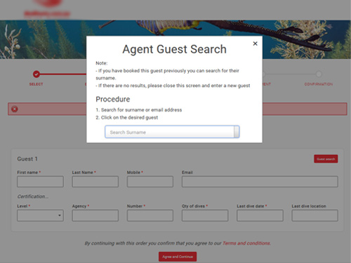 Agent Guest Search